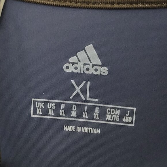 NWT Adidas UPF 50 Mens XL Navy Golf Sweatshirt Mock Pullover JCT - Picture 4 of 10